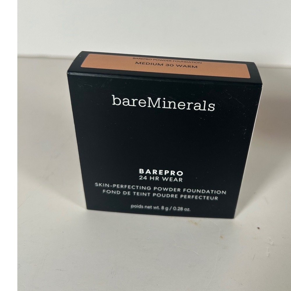 bareMinerals BAREPRO 24HR Wear Powder Foundation Medium 30 Warm 8g 0.28oz NEW